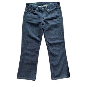 J. Crew Women's Bootcut Dark Wash Jeans Size 30 Short Blue Denim Casual Stretch